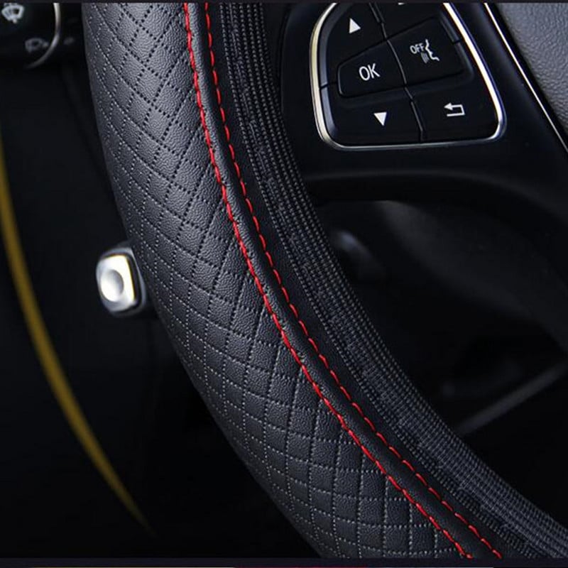 Autó kormánykerék burkolat zsinór Univerzális Auto Styling belső dinamikus szálas bőr autó SUV kormánykerék védő dekoráció