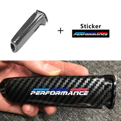 BMW E46 E90 E92 E60 E39 F30 F34 F10 F20 tartozékaihoz Univerzális szénszálas mintázatú autós kézifék fogantyúk burkolat belső burkolat