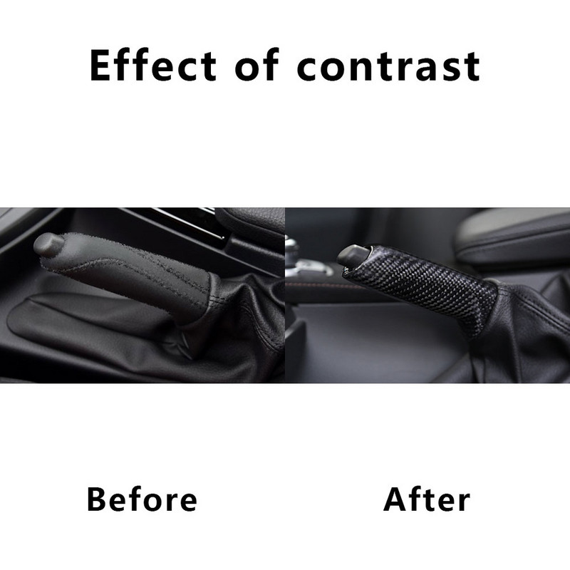 BMW E46 E90 E92 E60 E39 F30 F34 F10 F20 tartozékaihoz Univerzális szénszálas mintázatú autós kézifék fogantyúk burkolat belső burkolat
