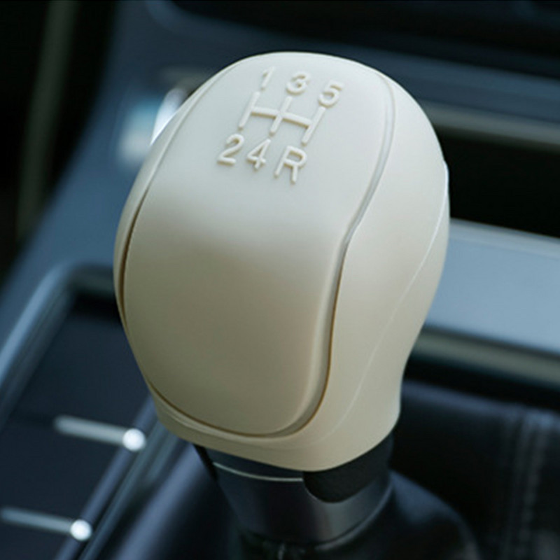Capac pentru buton schimbător de viteze din silicon în 6 culori Husă pentru mâner cu mâner antiderapant Automobile Gulerele pentru schimbarea vitezelor Accesorii auto
