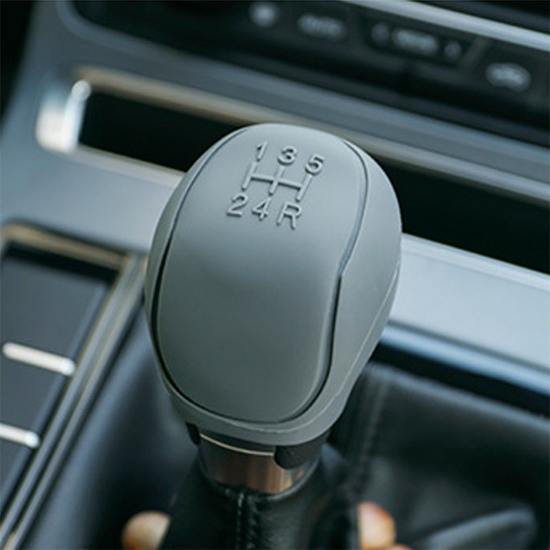 Capac pentru buton schimbător de viteze din silicon în 6 culori Husă pentru mâner cu mâner antiderapant Automobile Gulerele pentru schimbarea vitezelor Accesorii auto
