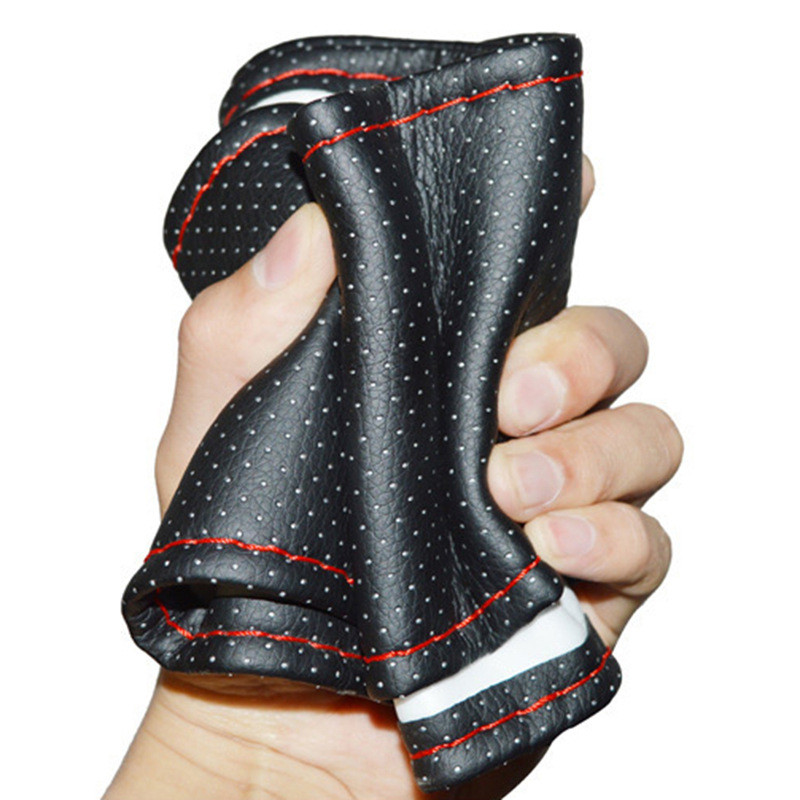 1 ks Tkaný poťah na volant auta Šijacie nite Súprava na poťahy do auta z umelej kože