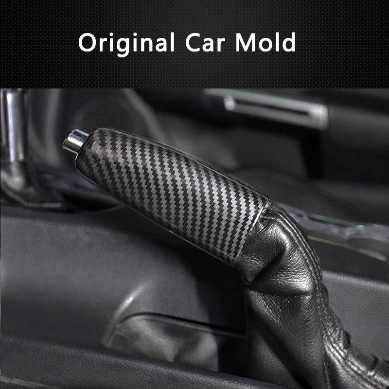 QHCP kézifék markolat keret burkolat Kézifék burkolatok ABS szénszálas Ford Mustang 2015 2016 2017 2018 2019 2020 autótartozékok