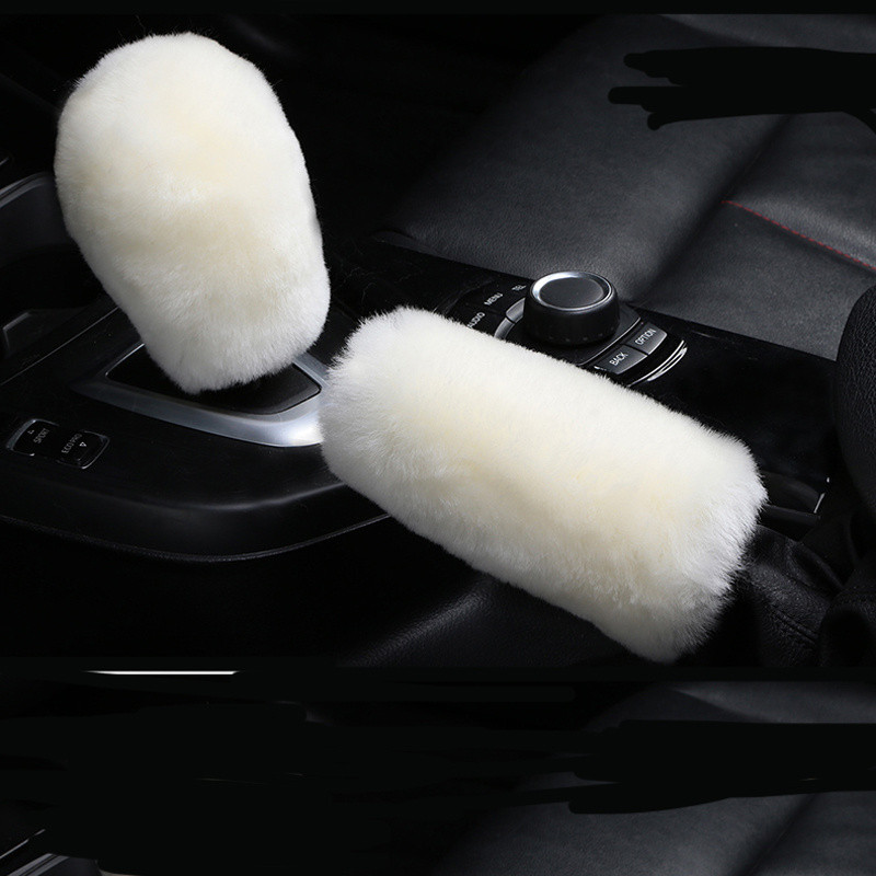 Téli plüss szőrme autó kézifék burkolat váltó gomb burkolat Audi all series Q3 Q5 SQ5 Q7 A1 A3 S3 A4 A4L A6L A7 S6 S7 A8 S4 RS4