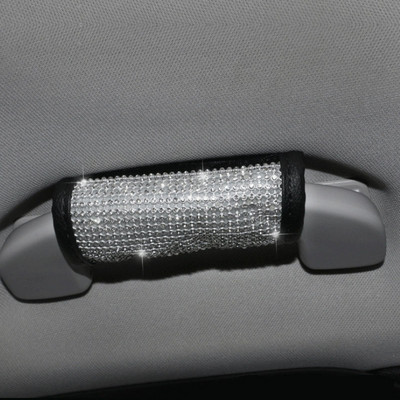 Crystal autós sebességváltó nyakörv burkolat Kézifék burkolat Autóülés biztonsági öv huzat Bling strassz autó belső kiegészítők 1 db