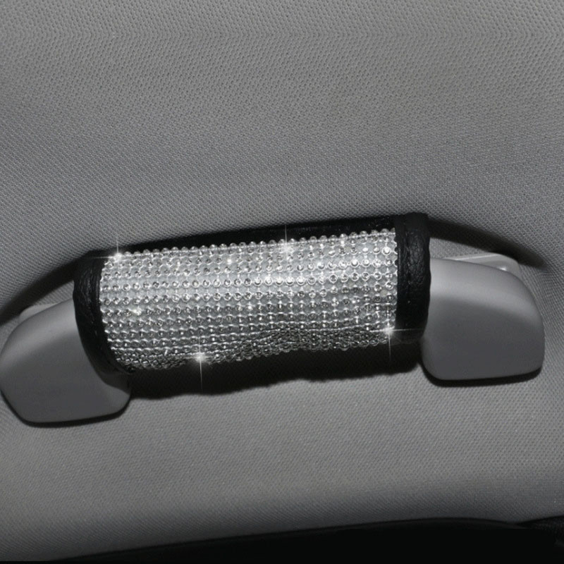 Crystal autós sebességváltó nyakörv burkolat Kézifék burkolat Autóülés biztonsági öv huzat Bling strassz autó belső kiegészítők 1 db
