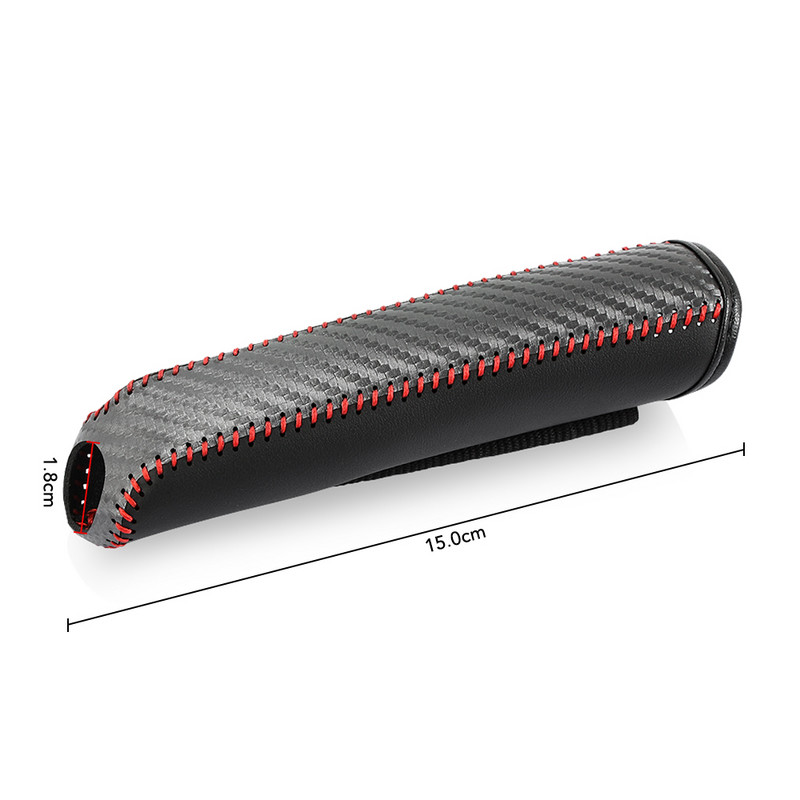 Capac frână de mână, stil din fibră de carbon, din piele, pentru Volkswagens VW CC Polo T5 6R Golf 7 6 5 4 MK7 MK5 Passat B6 Touran