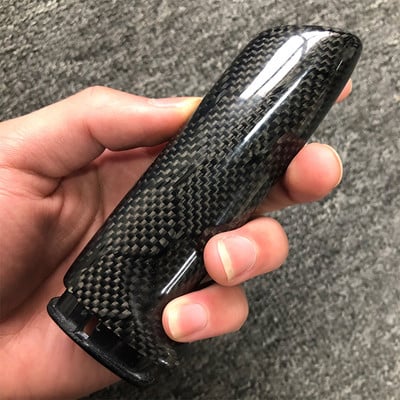 Acoperire pentru mânere frână de mână mașină din fibră de carbon reală Decorație interioară Stil de înlocuire a mașinii pentru Bmw E46 E90 E92 E60 E39 F30 F34 F10 F20