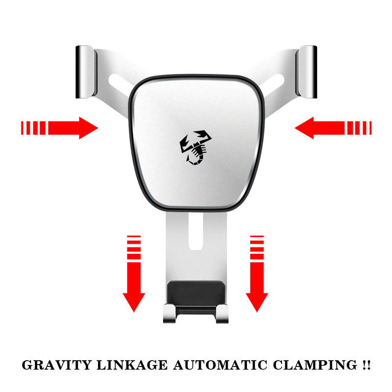 Univerzális autós telefontartó Lazy mobiltelefon klip légkimeneti csat Abarth 500 Stilo Ducato Palio Bravo Doblo Car Stylinghez