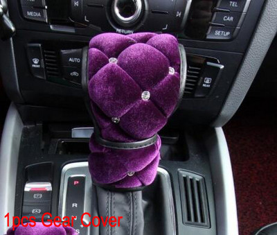 Preslatki crtani dijamantni plišani poklopac ručice mjenjača automobila Kristalni poklopac ručne kočnice Navlaka automatskog mjenjača Stilski dodaci za interijer