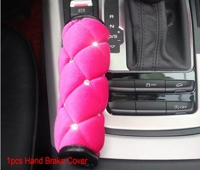 Preslatki crtani dijamantni plišani poklopac ručice mjenjača automobila Kristalni poklopac ručne kočnice Navlaka automatskog mjenjača Stilski dodaci za interijer