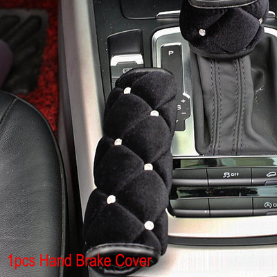 Preslatki crtani dijamantni plišani poklopac ručice mjenjača automobila Kristalni poklopac ručne kočnice Navlaka automatskog mjenjača Stilski dodaci za interijer