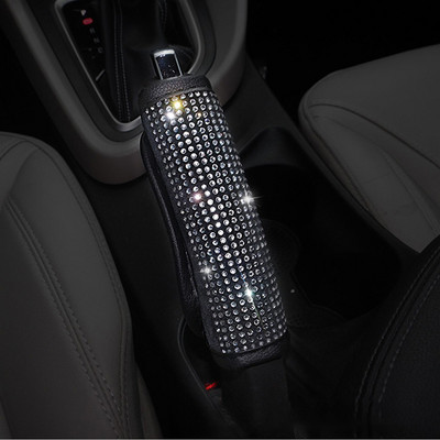 Bling Bling Rhinestones kristāla automašīnas rokas bremzes pārsegs pārnesumu pārslēga apkakles pārsegs drošības jostas pārsegs, paliktnis Automašīnas aksesuāri interjers sieviete