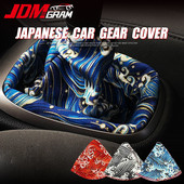 JDM autós sebességváltó fedél japán stílusú univerzális vászon sebességváltó sebességváltó szamuráj Sakura Protector autó belső kiegészítők
