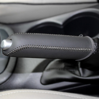 Калъф за ръчна спирачка на автомобила Yuji-Hong за Mazda CX-5 2013-2014 Mazda 3 Axela 2014-2017 Автоматичен калъф от естествена кожа