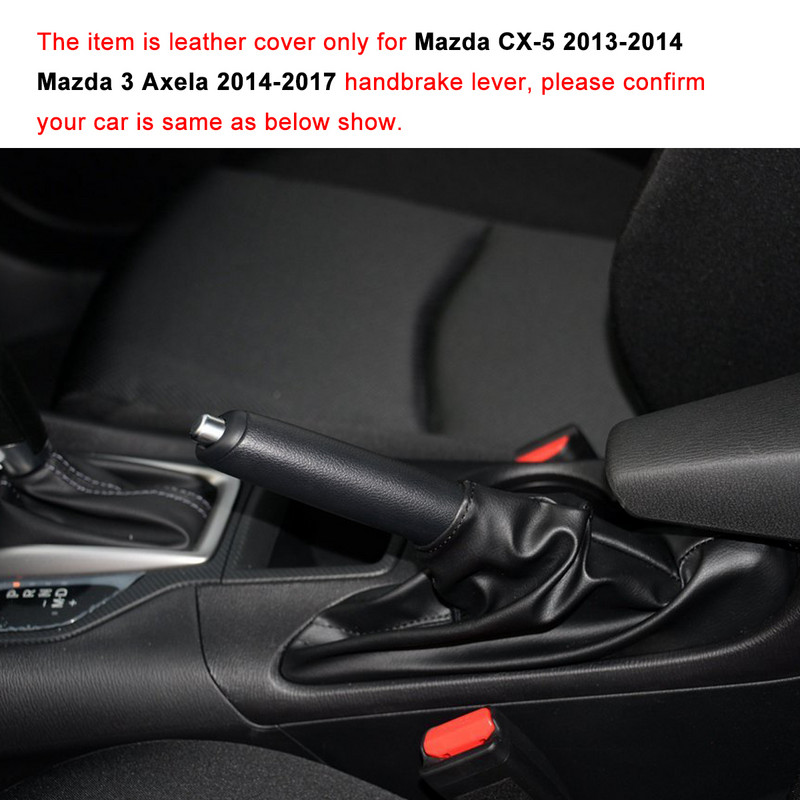 Yuji-Hong autós kézifék védőtok a Mazda CX-5 2013-2014 Mazda 3 Axela 2014-2017 autó valódi bőr burkolatához