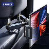 Nový držiak na telefón na opierku hlavy do auta, roztiahnuteľný stojan na tablet, nastavenie zadného vankúša pre iPad 4,7-12,9 palca