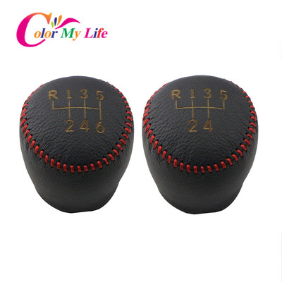 Colour My Life Leather 5 6 Speed MT Car Shift Knob Protection Collars Cover за Chevrolet Cruze Sedan Hatchback 2009 - 2015 GE