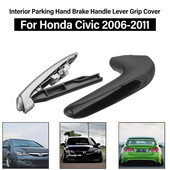 Autó fogantyú markolat burkolatok parkoló kézifék fogantyú hüvely védő belső tartozékok Honda for Civic 2006 2007 2008 -2011