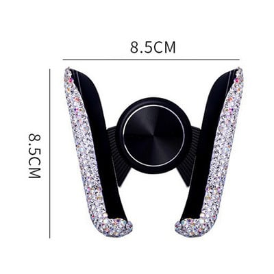 Universal θήκη τηλεφώνου αυτοκινήτου με Bing Crystal Rhinestone Βάση στήριξης αεραγωγού αυτοκινήτου Βάση κινητού τηλεφώνου για iPhone Samsung Στήριγμα αυτοκινήτου