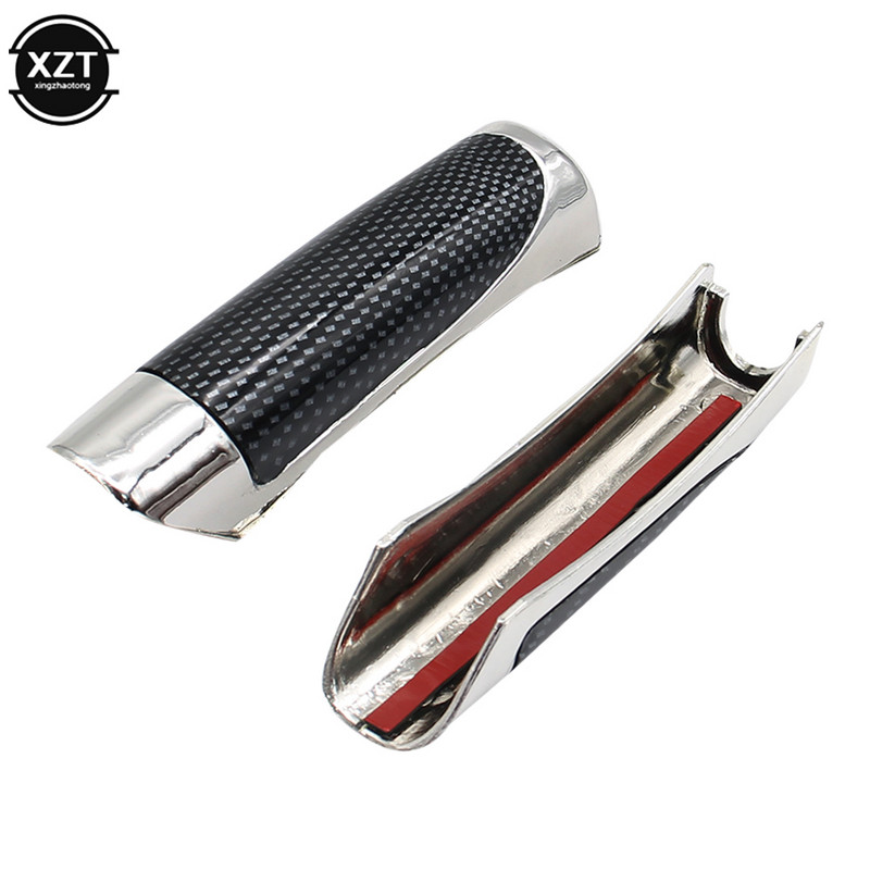 Universaalne stiilne auto käsipiduri süsinikkiust kaitsekate, sisekujundus 12,5 cm x 2,5 cm