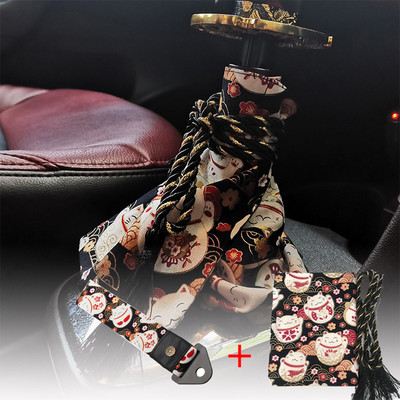 Accesorii universale pentru mașină, stil tip pânză, Katana, manetă de schimbător, capac pentru buton, capac de praf, sabia de samurai de curse, guler pentru buton de schimbare