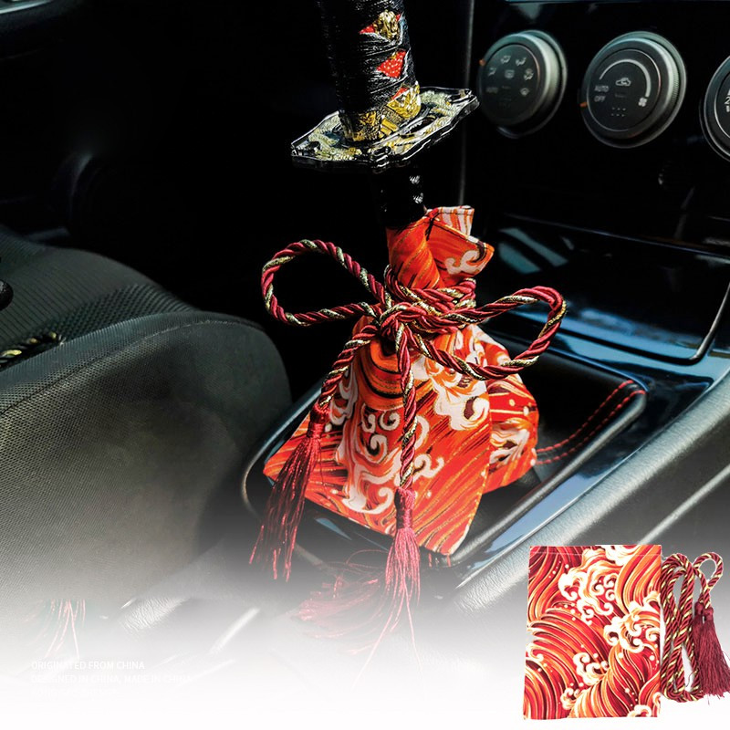 Accesorii universale pentru mașină, stil tip pânză, Katana, manetă de schimbător, capac pentru buton, capac de praf, sabia de samurai de curse, guler pentru buton de schimbare