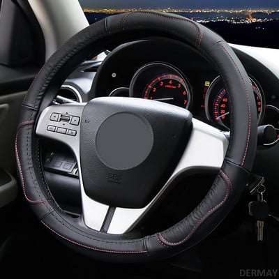 Bőr autó kormánykerék burkolat Mazda 2 3 Mazda 6 Axela Atenza CX-3 CX-4 CX5 CX-7 CX-9 2000-2020 autótartozékokhoz