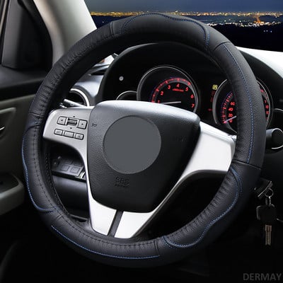 Bőr autó kormánykerék burkolat Mazda 2 3 Mazda 6 Axela Atenza CX-3 CX-4 CX5 CX-7 CX-9 2000-2020 autótartozékokhoz