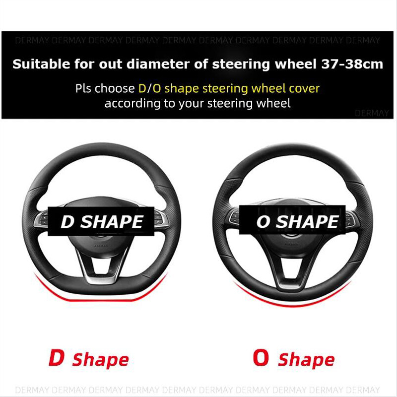 Nissan Almera N15 N16 N17 N18 B10 G11 G15 Velúr bőr DERMAY autó kormánykerék burkolatához csúszásmentes autótartozékok