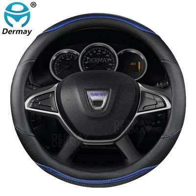 pentru Dacia Logan 1 2 3 I II III Husa Volan Auto Microfibra Piele + Fibra Carbon Accesorii Auto Moda