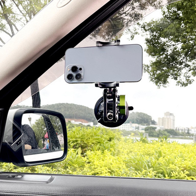 Autós teherautó lövöldözős navigációs autós mobiltelefon-tartó Univerzális kültéri sucker utazási konzol Szelfi Önvezető Fix O7K0