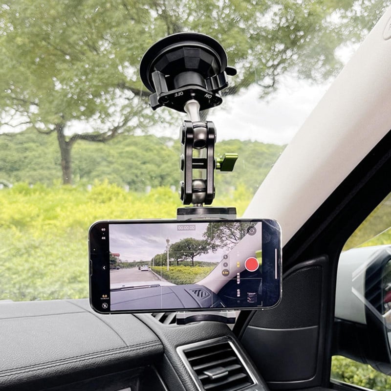 Autós teherautó lövöldözős navigációs autós mobiltelefon-tartó Univerzális kültéri sucker utazási konzol Szelfi Önvezető Fix O7K0