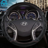 priekš Hyundai i30 Elantra Touring Elantra GT 2007~2021 DERMAY automašīnu stūres pārsega masāža, neslīdoši auto piederumi
