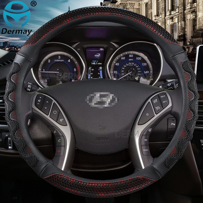 priekš Hyundai i30 Elantra Touring Elantra GT 2007~2021 DERMAY automašīnu stūres pārsega masāža, neslīdoši auto piederumi