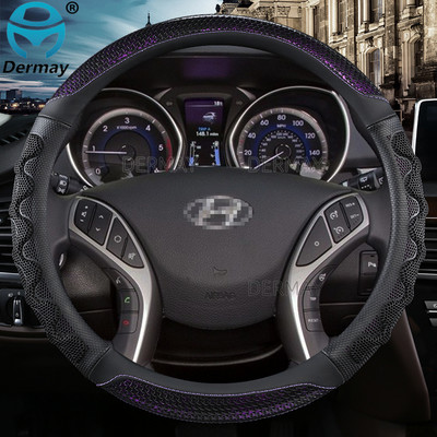 priekš Hyundai i30 Elantra Touring Elantra GT 2007~2021 DERMAY automašīnu stūres pārsega masāža, neslīdoši auto piederumi