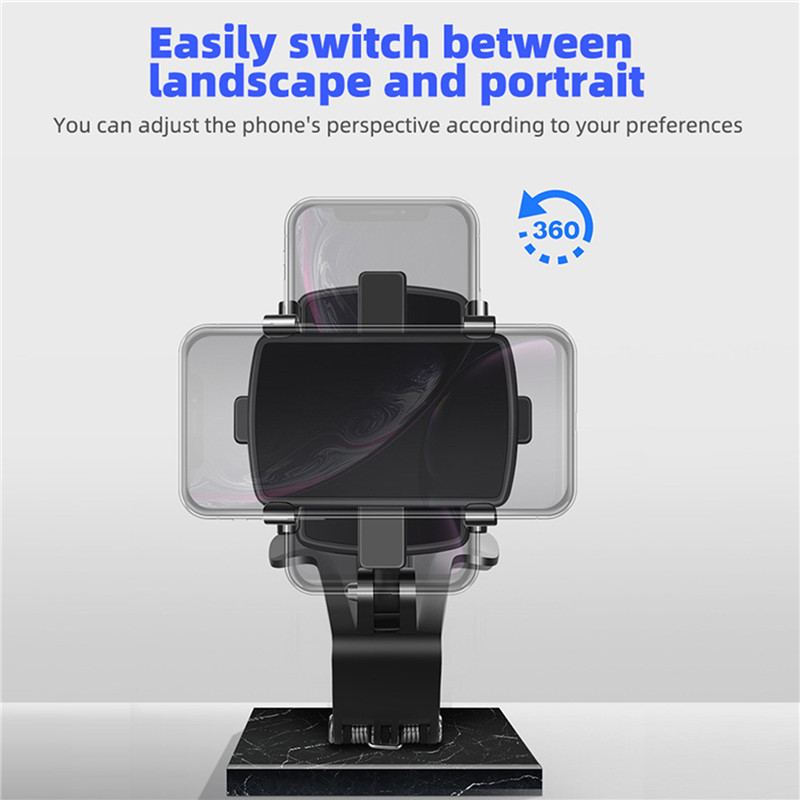 Suport pentru telefon 3in1 pentru masina Tabloul de bord Oglinda retrovizoare Suport volan Suport parasolar Suport mobil mobil GPS Suport tableta Vehicul