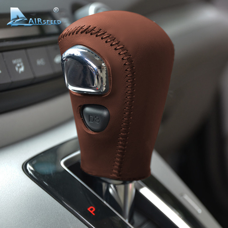 Ručno šivena maska ručice mjenjača od prave kože za Hondu CRV CR-V 2007 2008 2009 2010 2011 Auto oprema AIRSPEED