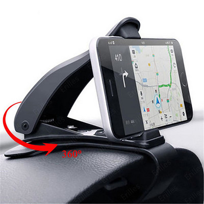 Suport pentru telefon pentru mașină, universal, reglabil, 360 de grade, panou de bord pentru navigație, în mașină, suport mobil pentru cleme, suport pliabil, suport pentru telefonul auto