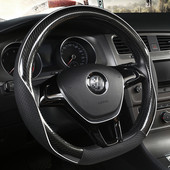 D alakú O alakú autó kormánykerék burkolat csúszásmentes POLO GOLF 7 Scirocco Suzuki Swift Nissan Rogue kiváló minőség
