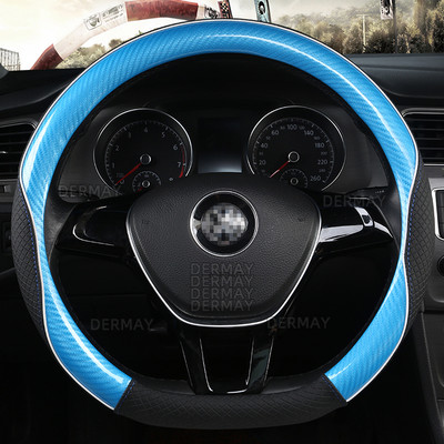 D alakú O alakú autó kormánykerék burkolat csúszásmentes POLO GOLF 7 Scirocco Suzuki Swift Nissan Rogue kiváló minőség