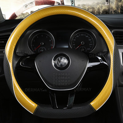 D alakú O alakú autó kormánykerék burkolat csúszásmentes POLO GOLF 7 Scirocco Suzuki Swift Nissan Rogue kiváló minőség
