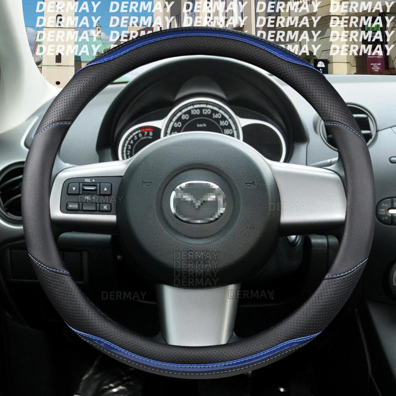 Mazda 2 modellhez Mazda2 DY DE/DH DJ/DL DERMAY Autó kormánykerék burkolat szénszálas autó tartozékok