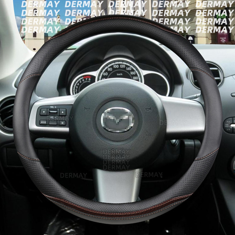 Mazda 2 modellhez Mazda2 DY DE/DH DJ/DL DERMAY Autó kormánykerék burkolat szénszálas autó tartozékok