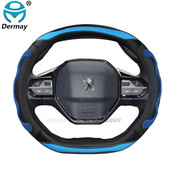 Új Peugeot 208 e208 2020 2021 2022 autóhoz kormánykerék burkolat szilikagél 3D csúszásmentes autótartozékok belső tér