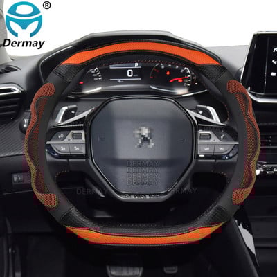 Új Peugeot 208 e208 2020 2021 2022 autóhoz kormánykerék burkolat szilikagél 3D csúszásmentes autótartozékok belső tér