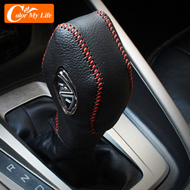 AT bőr sebességváltó gomb burkolat Ford Focus 3 MK3 2013 - 2018 kézifék kézifék burkolatok sebességváltó gallérokhoz