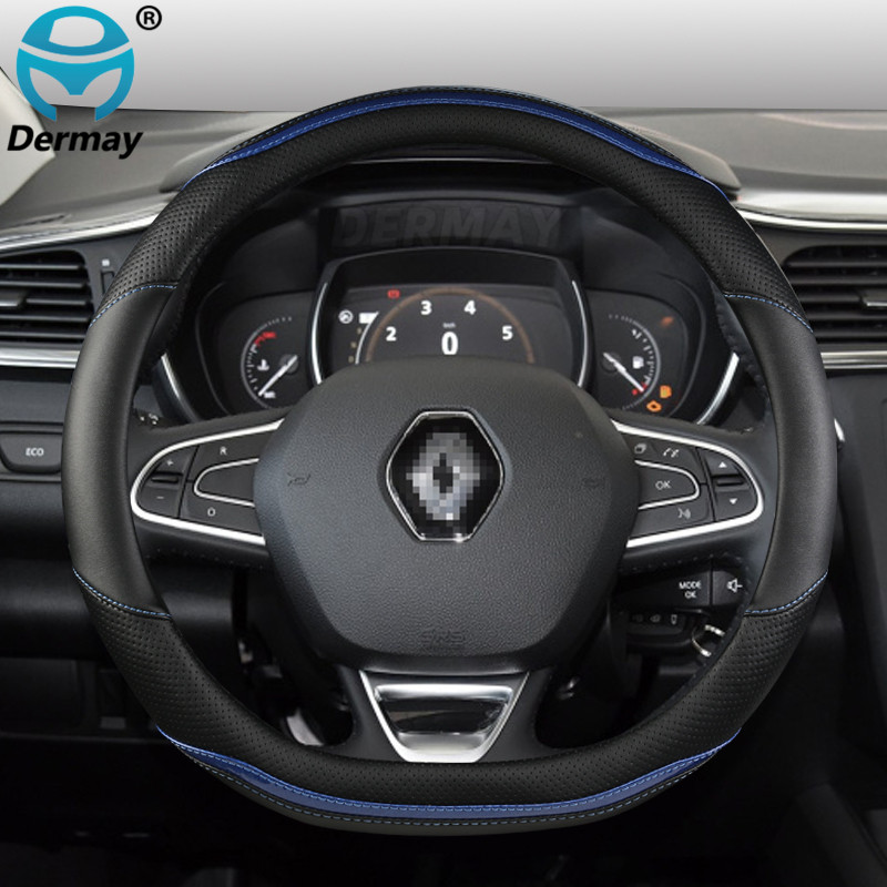 Renault Zoe autó kormánykerék borítása mikroszálas bőr + szénszálas divatos autótartozékokhoz