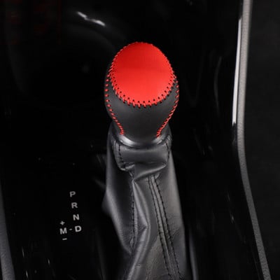 Bőr AT autó váltó gomb védőburkolat Toyota C-HR CHR 2016 - 2021 sebességváltó fej váltó nyakörvek autó belső kiegészítők