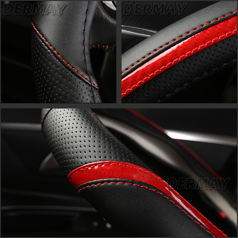 pentru Renault Megane 3 III Megane CC Scala Husa volan auto din piele din microfibră + accesorii auto de modă din fibră de carbon